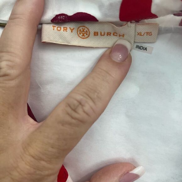 Tory Burch size XL cotton Leanne Lips pajamas - Picture 5 of 6